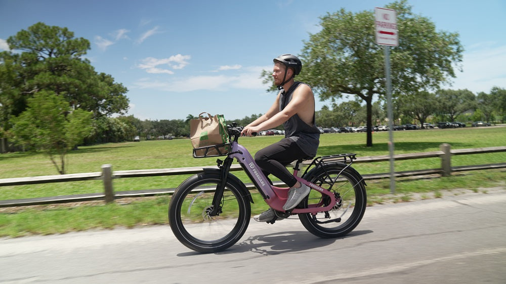 Pink Fat Tire Electric Bike