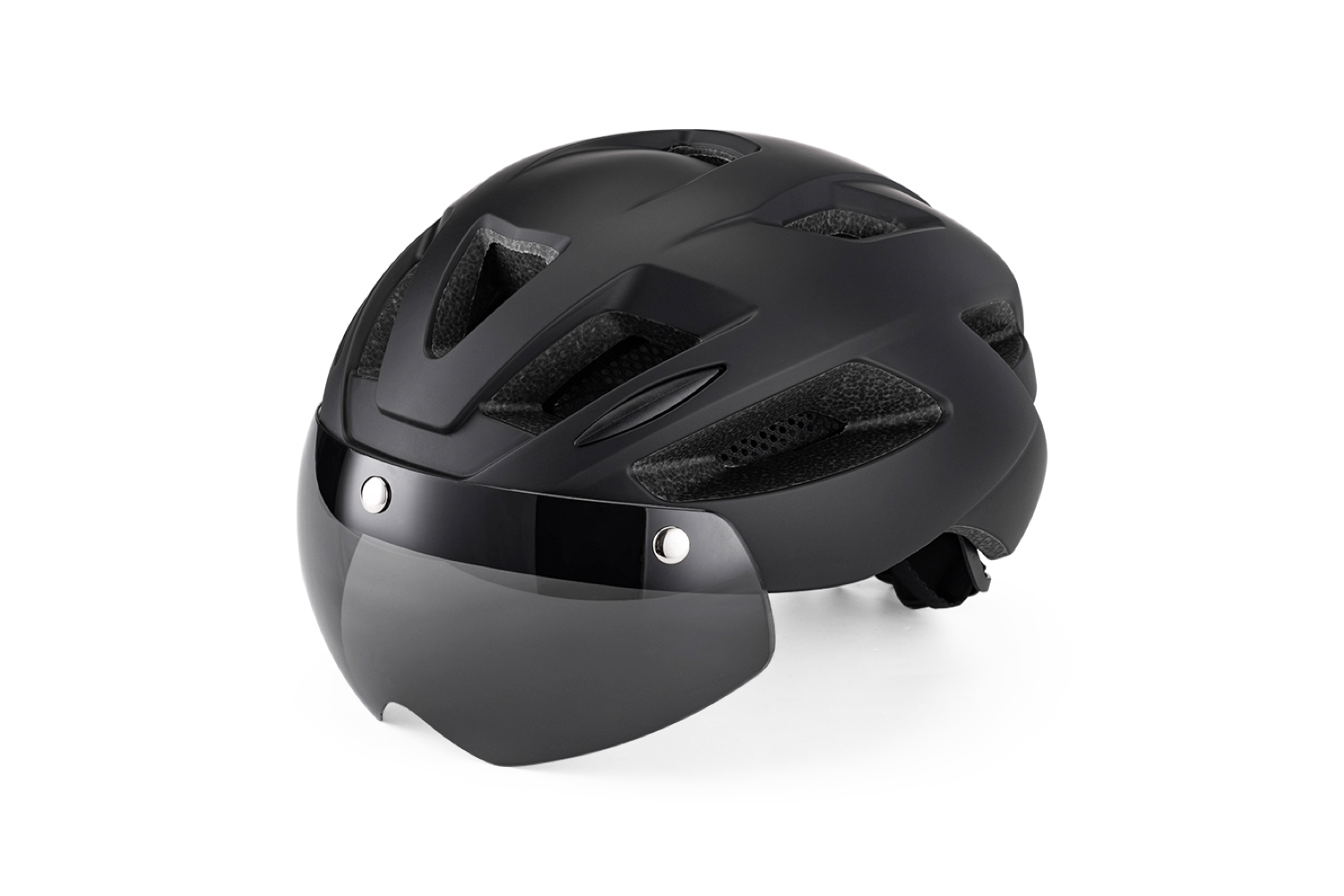 Bike Helmet with Magnetic Lenses