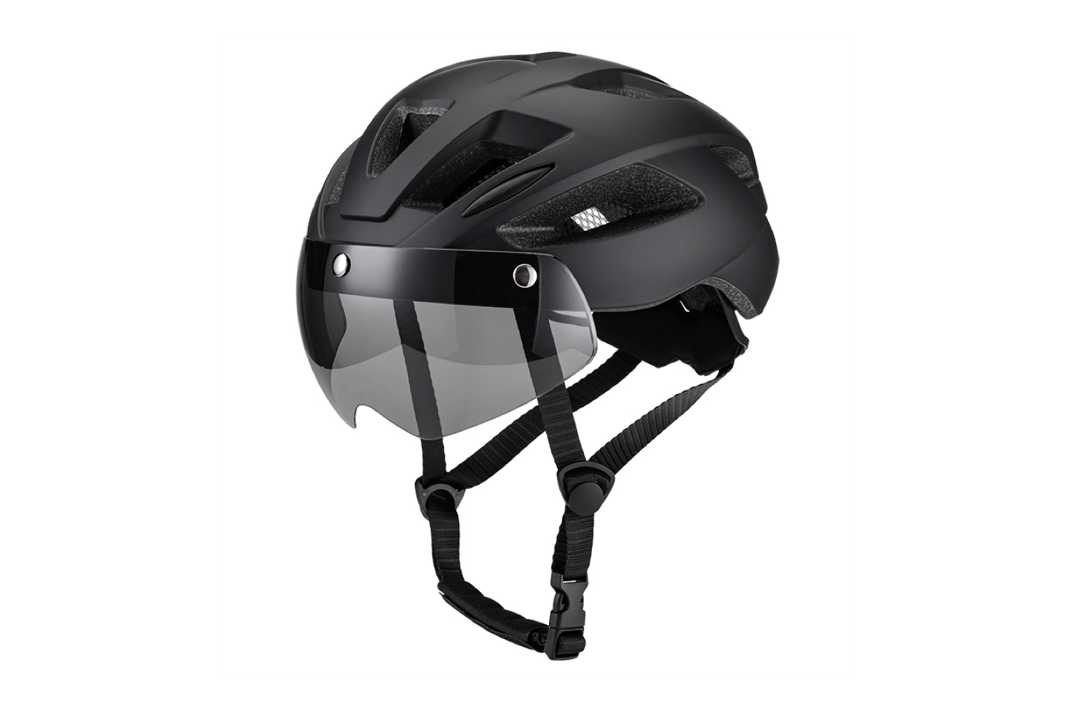 Bike Helmet with Magnetic Lenses