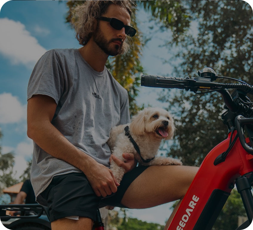 commuter electric bike with dogs