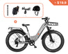 silver ebike all terrain electric bike